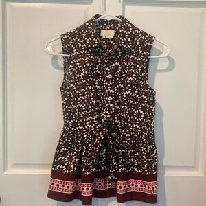 Kate Spade Floral Sleeveless Top